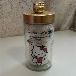 Hello Kitty Exfoliating Pads with Gold Lid